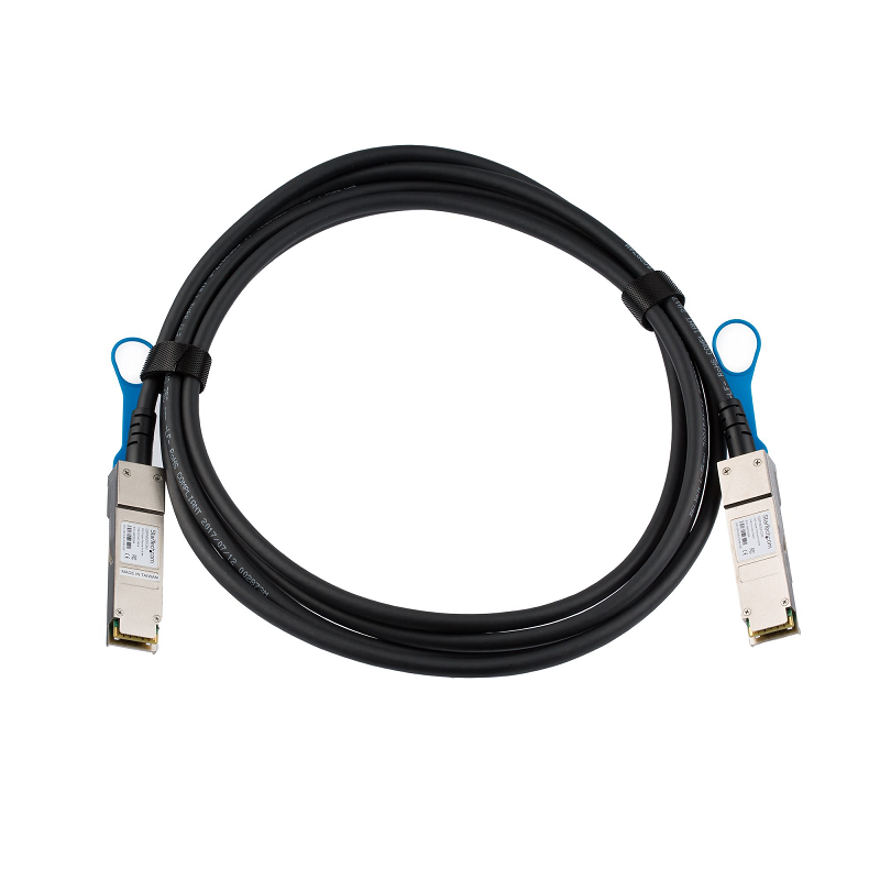 StarTech QSFP40GPC3M 40 GbE QSFP+ Copper DAC 40 Gbps Low Power Passive Transceiver 3m